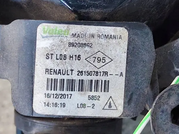Oikea Halogeenituki Dacia Dokker OEM 261507817R image 8