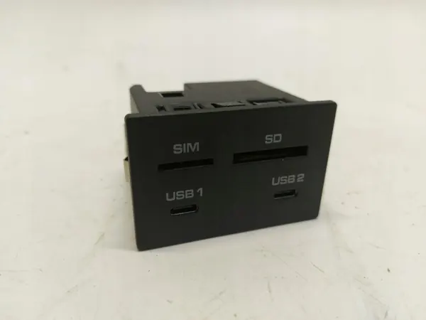 Panel USB-C 95B035736A con lector SD/SIM para Porsche image 2