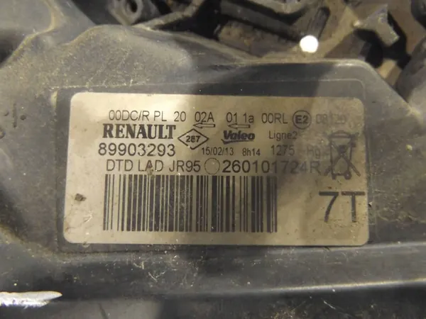 Oikea Ajovalo Renault Scenic III Xenon 260101724R image 5