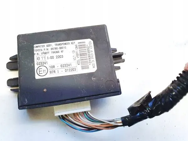 Ordinateur d'immobilisation OEM 897800d010 Toyota Yaris image 2