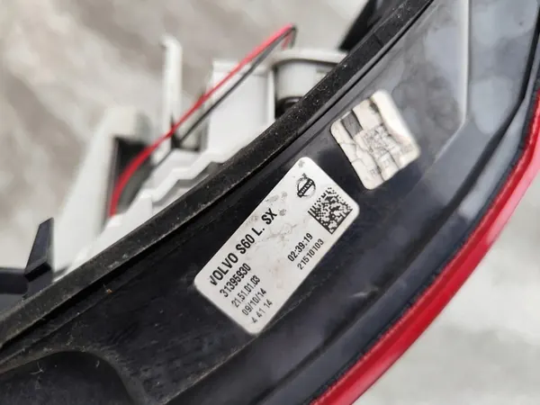 Volvo S60 II LIFT 13-18 Luz Trasera Izquierda 31395930 image 8