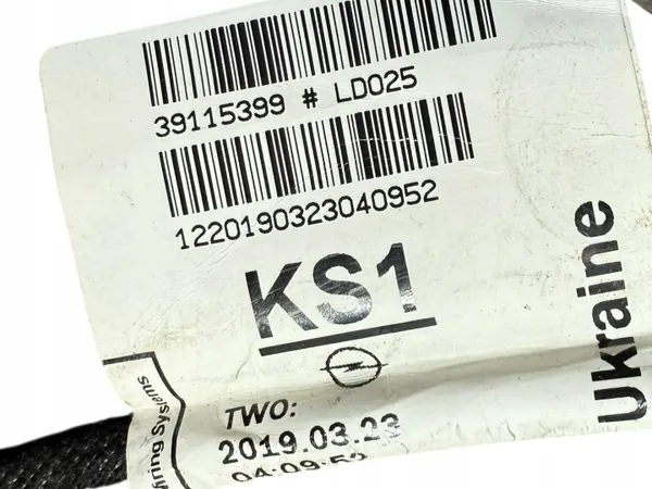 Cableado OEM 39206488 Sensor PDC Parachoques Trasero image 3