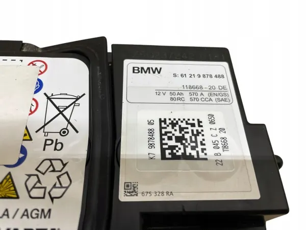 Batterie AGM Start-Stop OEM 9878488 12V 50Ah image 4