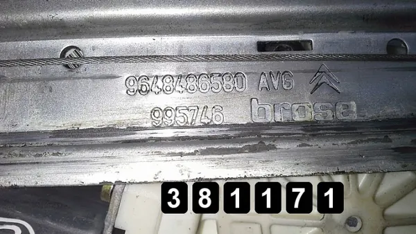 Régulateur de vitre Citroen C5 OEM AM-381171 image 6