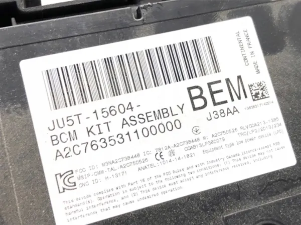 Modulo BSI BCM Ford Ranger V JU5T-15604-BEM image 4