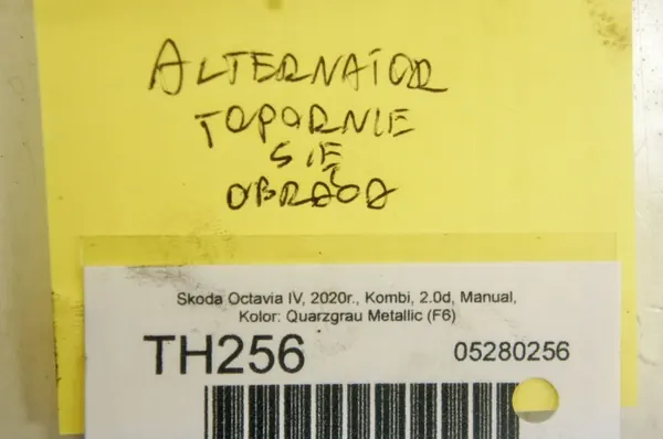 TH256 Skoda Octavia IV 2.0d Generaattori image 6