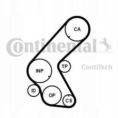 Kit de correia de distribuição Continental CT1078K1 - Usado image 3