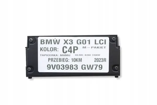 Caméra pare-brise avant BMW X3/X4 OEM 5A97A02 image 4