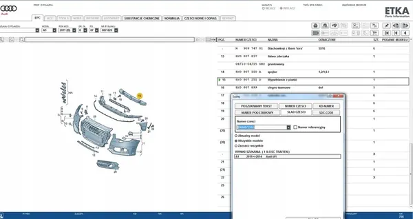 Audi OE 8X0807251D Etupuskuri Imu image 4
