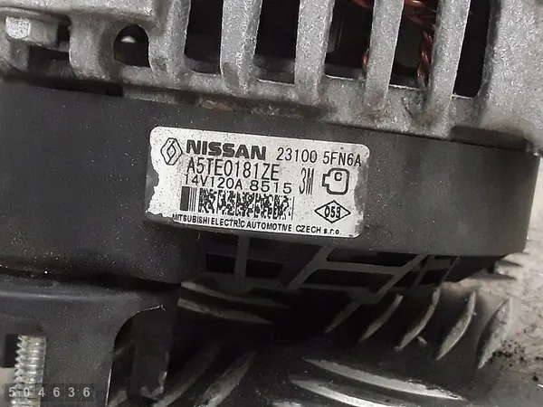 Dacia Duster 2018 Vaihtovirtageneraattori 1600 Bensiini OEM 231005fn6a image 8