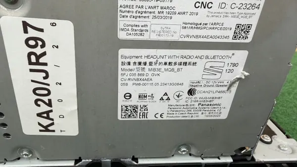 Radio-Navigationsdisplay OEM 5FJ035869D KA20/JR97 image 4