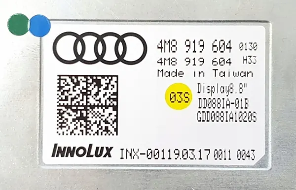 Écran LCD MMI Audi Q8 OEM 4M8919604 image 9