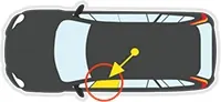 CITROEN C2 SZYBA DRZWI LEWY PRZÓD KIEROWCY OEM image 3