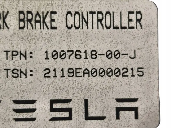 Tesla Model S 2020 Handbremse Modul OEM 100761800J image 7