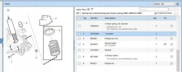 Volvo XC90 2013 Molla di Sospensione image 4