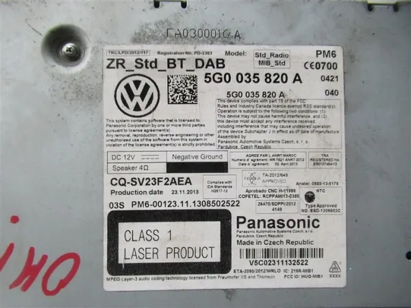 Lector de tarjetas SD OEM 785555757 para VW Golf VII image 3