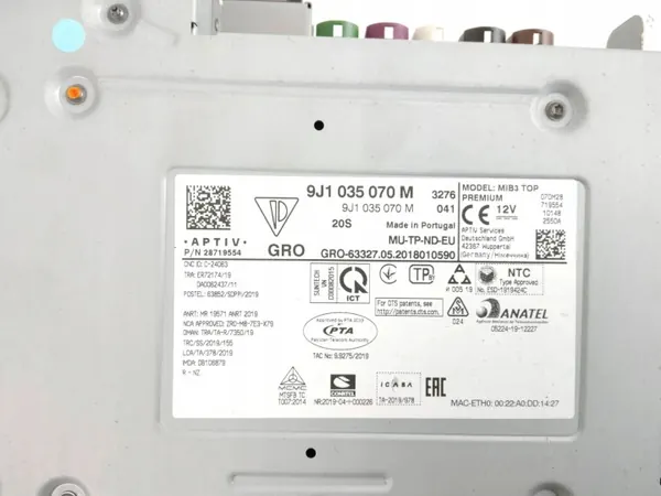 Module Navigation Porsche Taycan OEM 9J1035070M image 4
