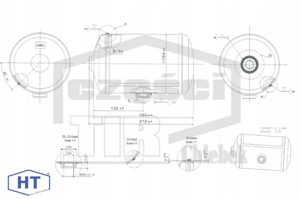 MAN OE 81514010194 Réservoir d'air 4L image 3