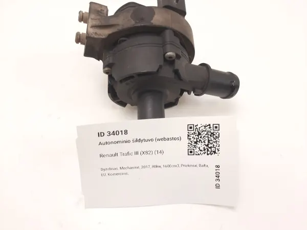 Webasto-Umwälzpumpe Renault OE OEM 925164GA0A image 5