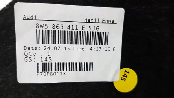 Gebrauchte graue Rücksitzablage OEM 8W5863411E SJ6 Audi A4 B9 image 6