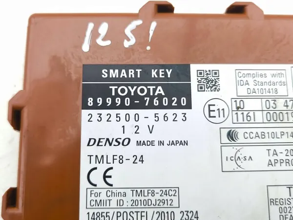 Module sans clé Lexus CT 200H 2012 OEM 8999076020 image 7