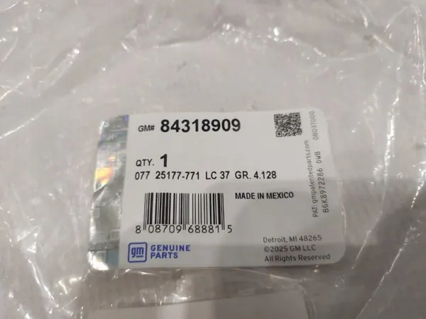 Öljynjäähdytinjohto Chevrolet Camaro OEM 84318909 image 5