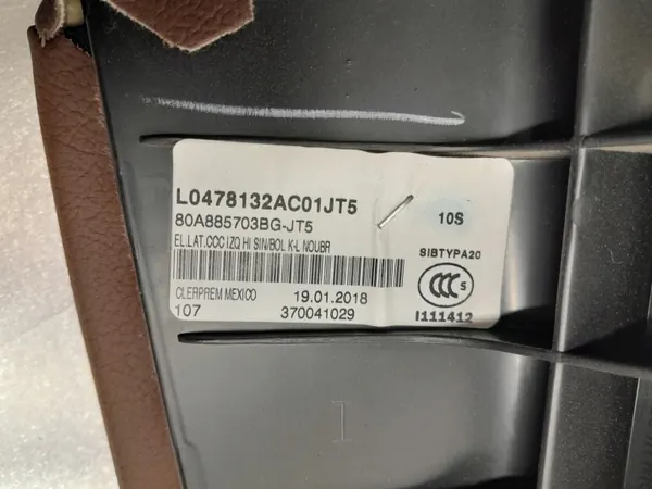 Audi Q5 Rücksitz-Seitenverkleidungen Leder Set OEM image 5