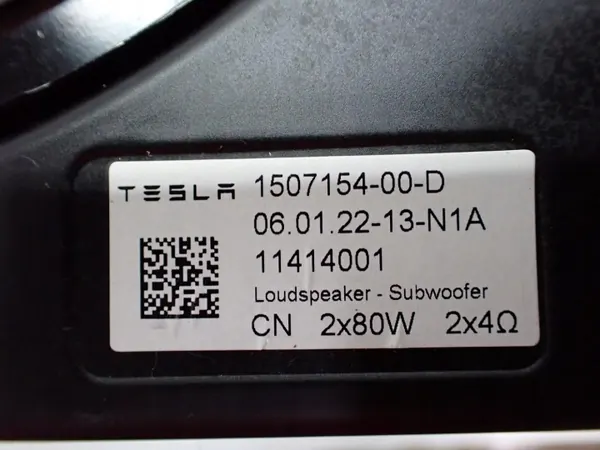 Tesla OEM 1507154-00-D Subwoofer-kaiutin Model Y image 5