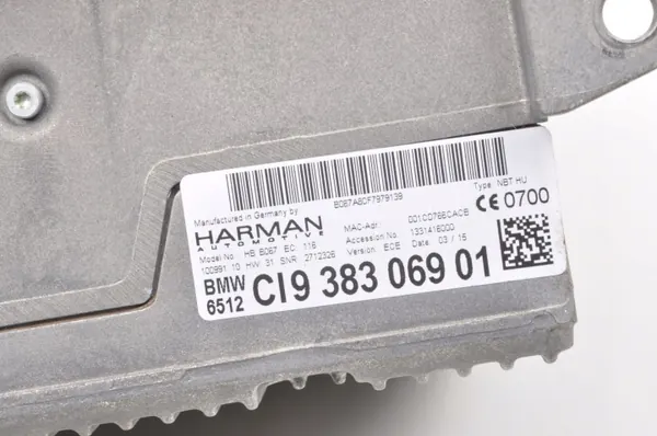 Harman Kardon Radio Navigation OEM B017665 för BMW F-Series image 3