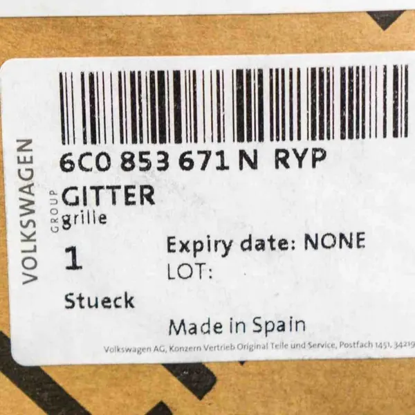Griglia paraurti anteriore VW POLO 6C0853671NRYP image 6