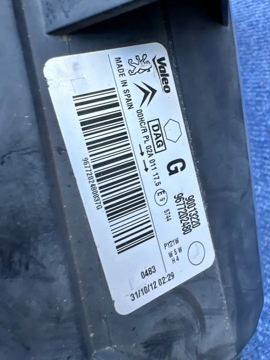 FARO IZQUIERDO PEUGEOT PARTNER II LIFT 9677202480 image 5