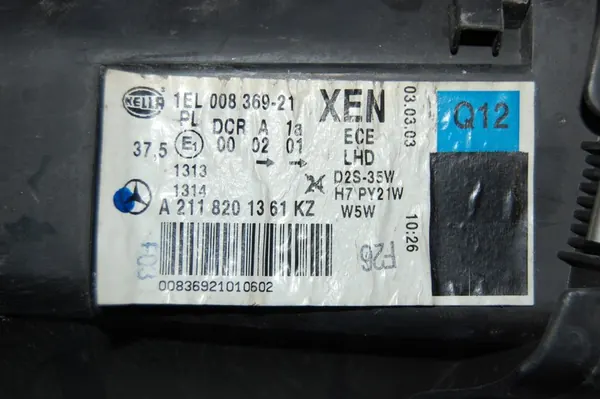 MERCEDES E-KLASSE 211 BI XENON CONVERTERS SET A2118201361KZ image 7