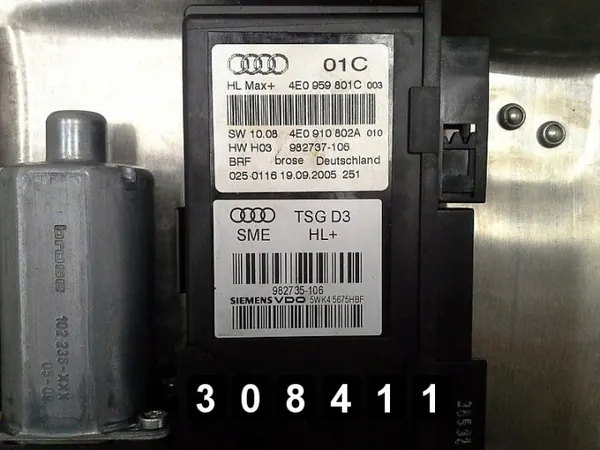 Audi A8 Ikkunanohjain OEM AM-308411 Käytetty image 3
