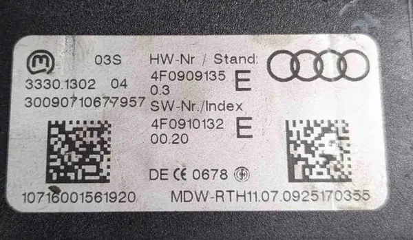 Sytytyskytkin OEM 4F0909135 Audi Q7 3.0L Diesel image 3