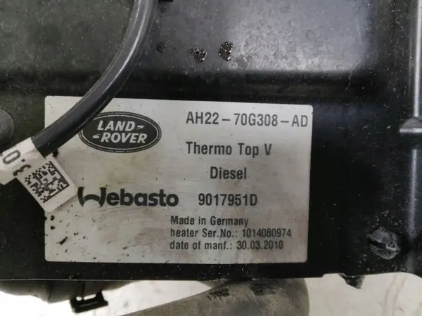 Chauffage de stationnement Webasto OEM AH22700308AD image 3