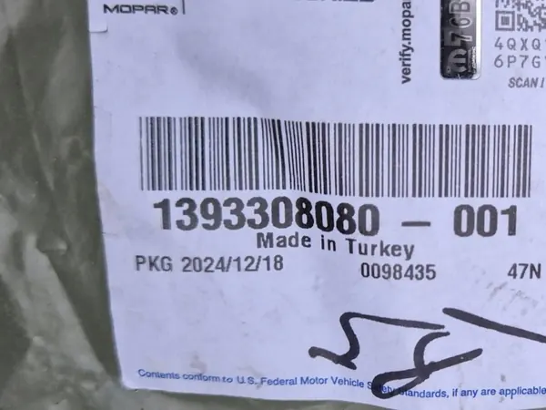 Fiat Fiorino 07- achterdeur afdichting OEM 1393308080 image 6