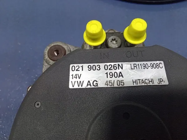 VW Phaeton 3D 3.2 VR6 Alternator 190A OEM 021903026N image 5