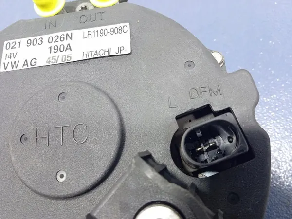 VW Phaeton 3D 3.2 VR6 Alternator 190A OEM 021903026N image 6