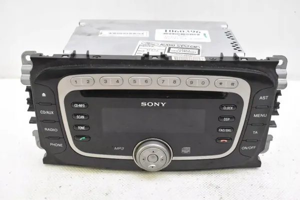 Rádio Sony CD OEM 7S7T-18C939-AF para Ford Mondeo MK4 image 2