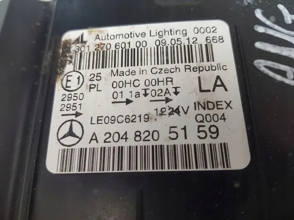 LINKER VOORLICHT H7 MERCEDES C W204 LIFT A2048205159 image 9