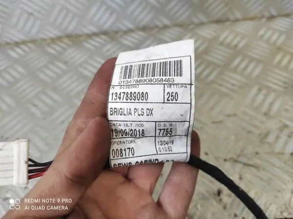 Höger sida skjutdörr kablage Citroen Jumper 1347889080 image 4