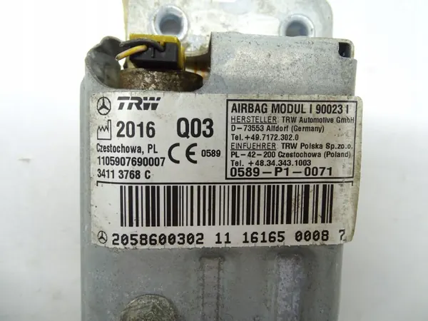 Airbag de rodilla OEM 2058600302 para Mercedes W205 image 5