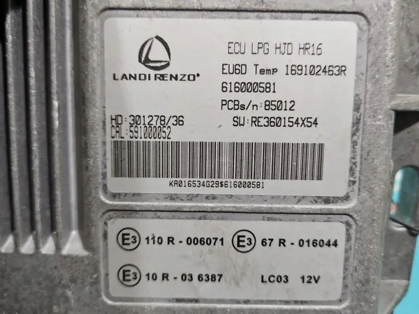 LPG-ohjain OEM 616000581 Dacia:lle - Käytetty image 3