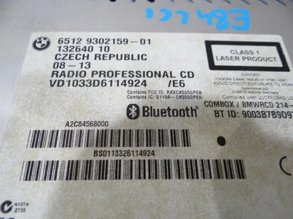 Radio CD Professional BMW OEM 9302159 - Occasion image 3