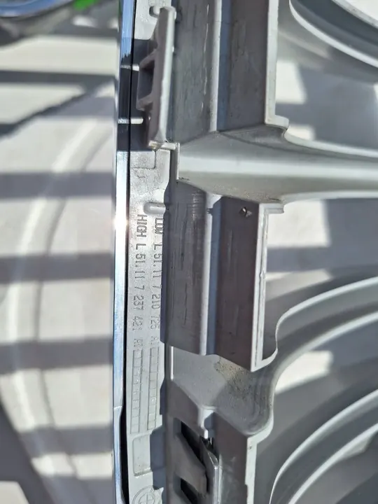 BMW X3 F25 Grill Right Left Center Chrome Satin OEM image 10