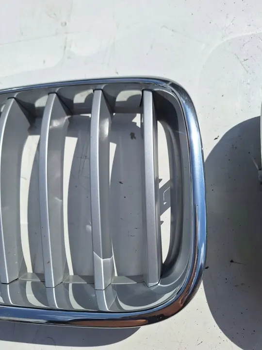 BMW X3 F25 Grill Right Left Center Chrome Satin OEM image 5