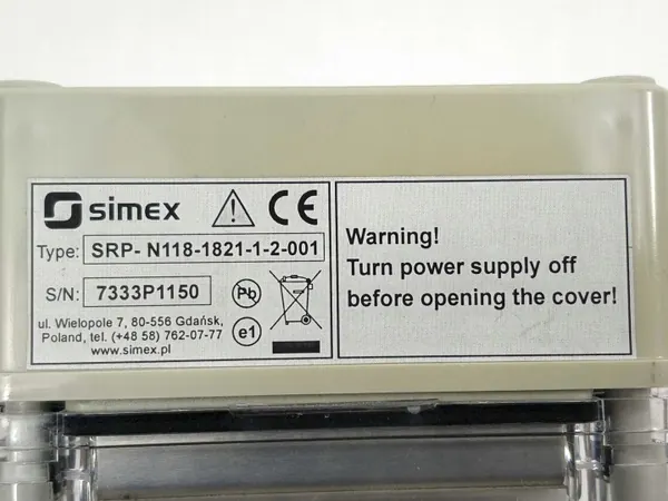 Simex SRP-N118-1821-1-2-001 - Peça usada de alta qualidade image 3