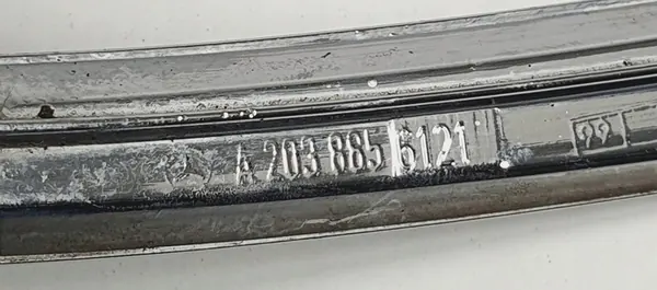 Rivestimento Paraurti Cromato Sinistro Anteriore Mercedes W203 A2038856121 image 9