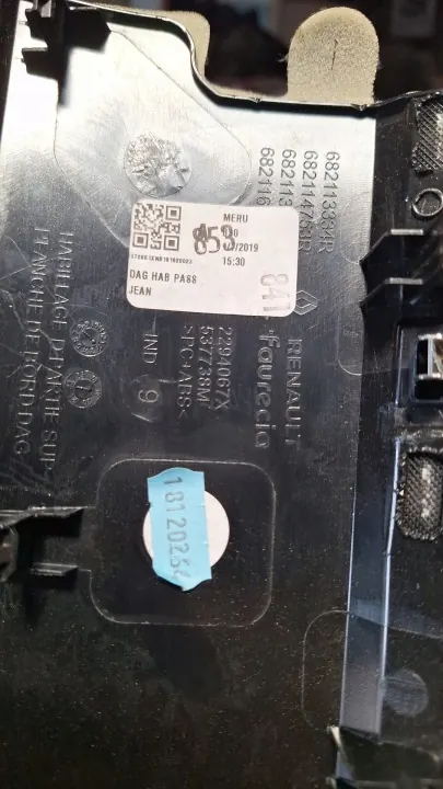 Panel túnel de cambios OEM 969120767R para Renault Zoe II image 3