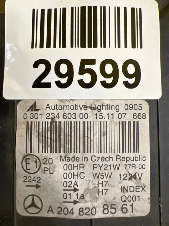 Rechter Koplamp Mercedes C-Klasse W204 A2048208561 image 2